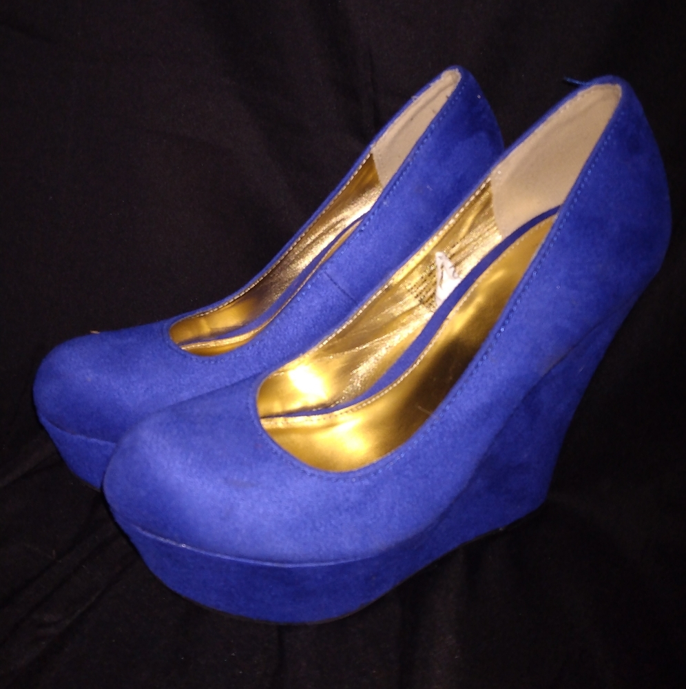 Mossimo Royal Blue Wedges